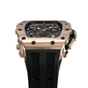TSAR BOMBA Mens Watch Luxury Quartz Wristwatch Stainless Steel Waterproof Chronograph Fashion Tonneau Clock Watch for Men 4