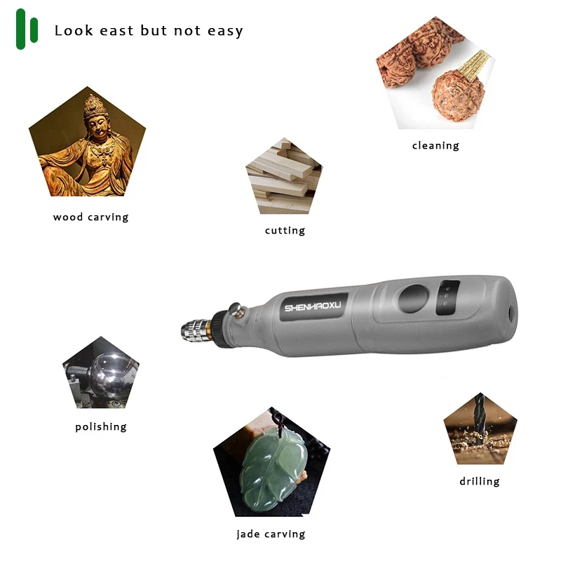 SHENHAOXU 100-240V Mini Drill Engraving-Pen Dremel-Tools Accessoraies-Set Adjustable Grinding With Multifunction power tool 5