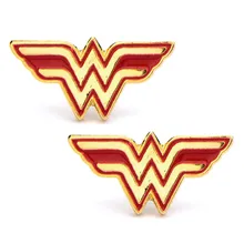 Boucles d'oreilles fantaisie pour femmes, 2 pièces/paire, accessoires de Cosplay, rouge et or 