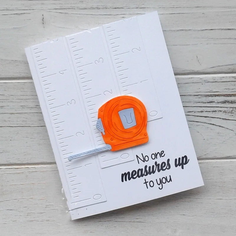 

tape measure Metal Cutting Dies Stencils for DIY Scrapbooking Craft Paper Card Decorative Embossing Die Cuts