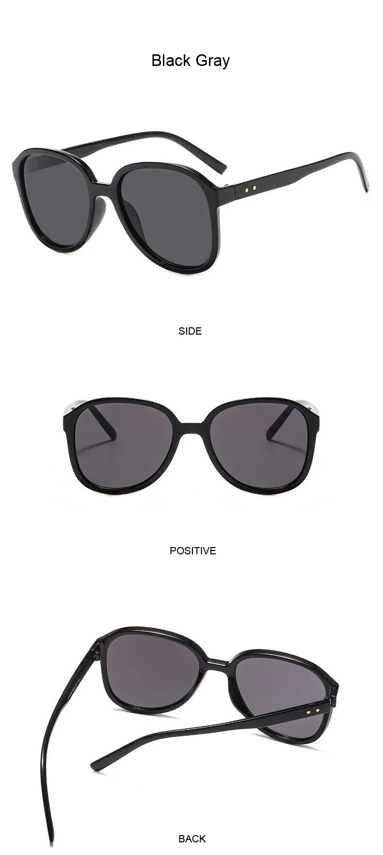 black cat eye sunglasses Vintage Oversized Sunglasses Woman Luxury Brand Aviation Sun Glasses Female Male Fashion Clear Black Mirror Oculos De Sol best sunglasses for big nose