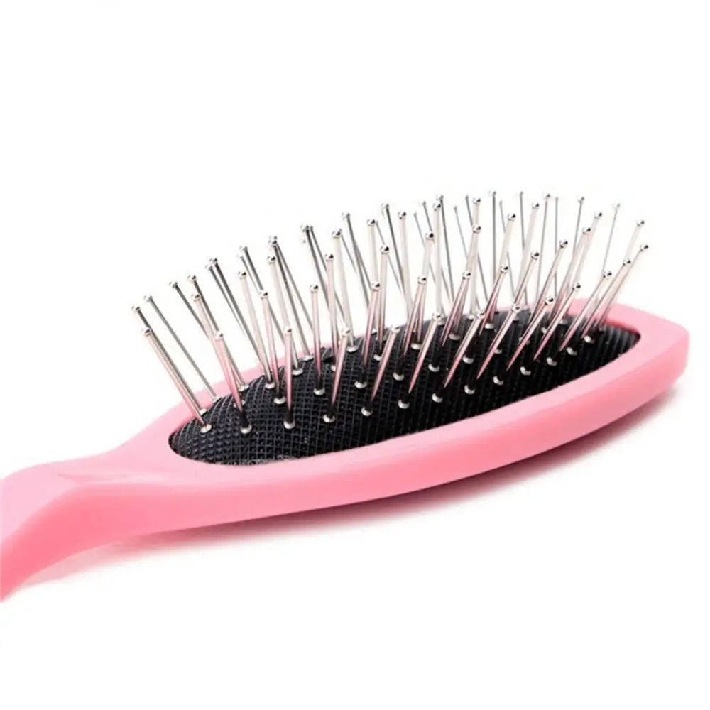 Steel Comb Professional Anti Static Steel Comb Brush Wig Hair Extensions Training Head Hair Styling Tools 5