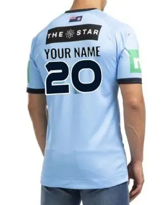 Print name number Южный Уэлс Блюз регби Джерси - Цвет: Print name number