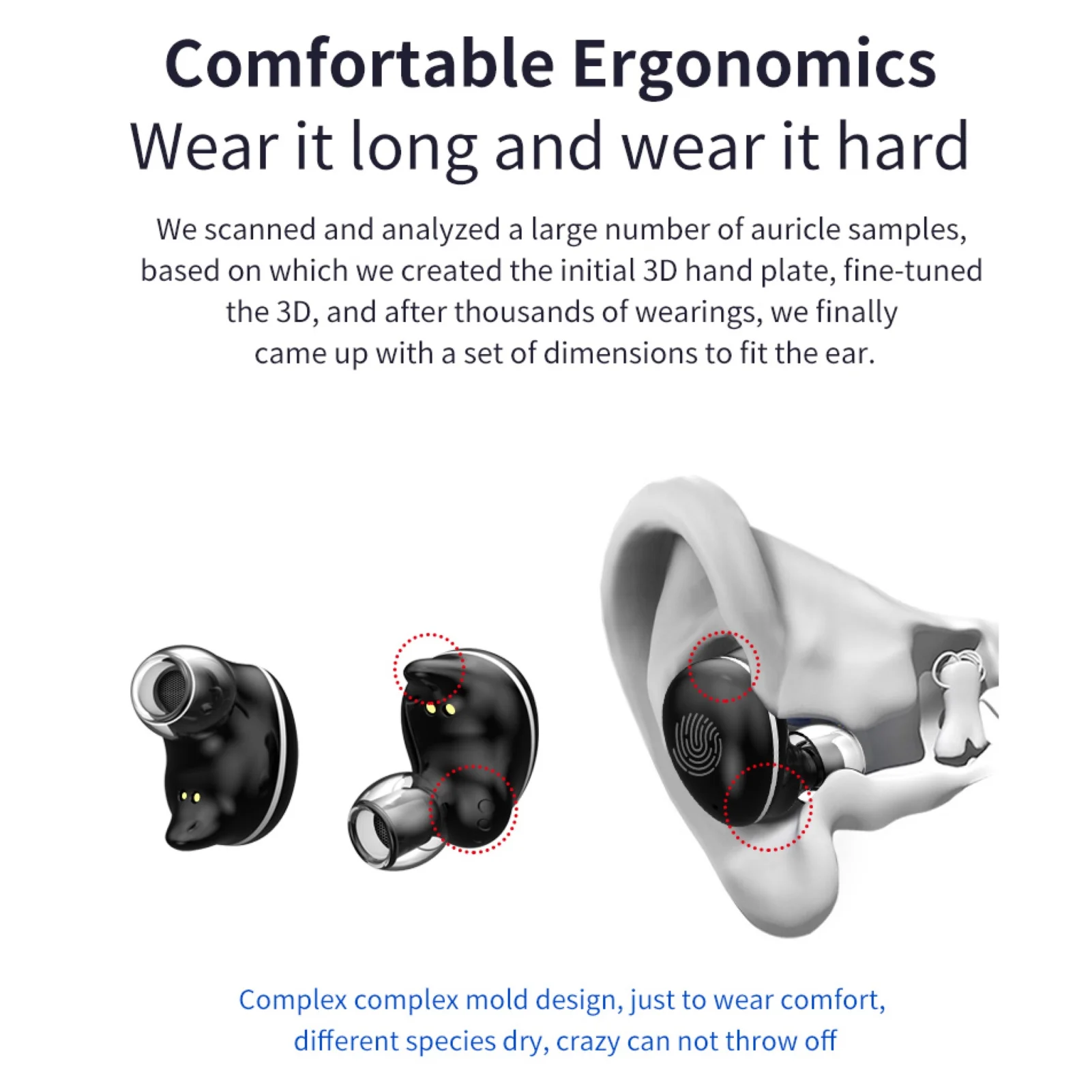 W16 TWS Bluetooth V5 0 Wireless In Ear Headset Earphone with Microphone HiFi Wireless Headphones Auriculares Bluetooth