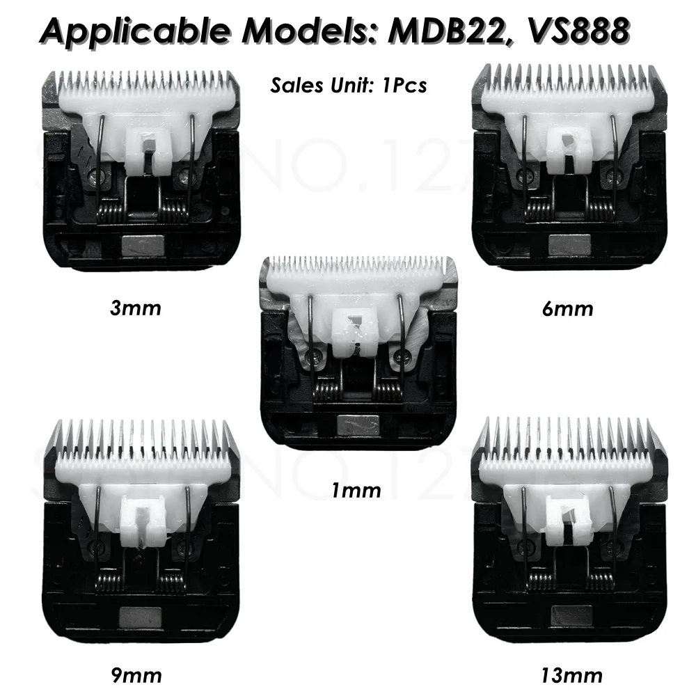 Original Pet Clipper Ceramic Blade Nozzles Integrated 3/6/9/13mm Cutter Head Spare Knives for MDB22 VS888 Dog Hair Trimmer 1Pcs pet clipper,dog hair trimmer,pet hair trimmer,dog clipper,dog clipper blades,clipper replacement parts