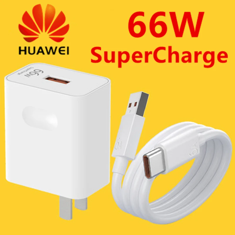 Оригинальное зарядное устройство для Huawei Mate 40 RS 66 Вт кабель Usb Type-C 6 А быстрой