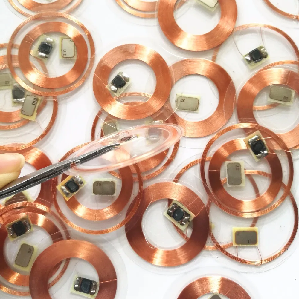 13 56 МГц 125 кГц ID IC записываемые теги T5577 + UID двухчастотные прозрачные карты RFID