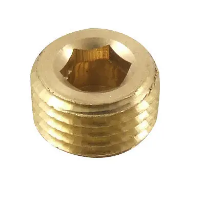 

Metal 33/64" Thread Diameter Pneumatic Internal Hex Socket Pipe Plug