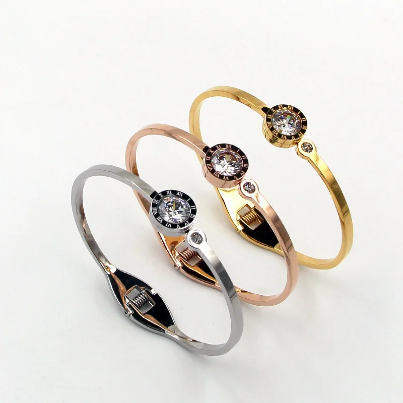Bangle Bracelet Crystal Love Roman For Women
