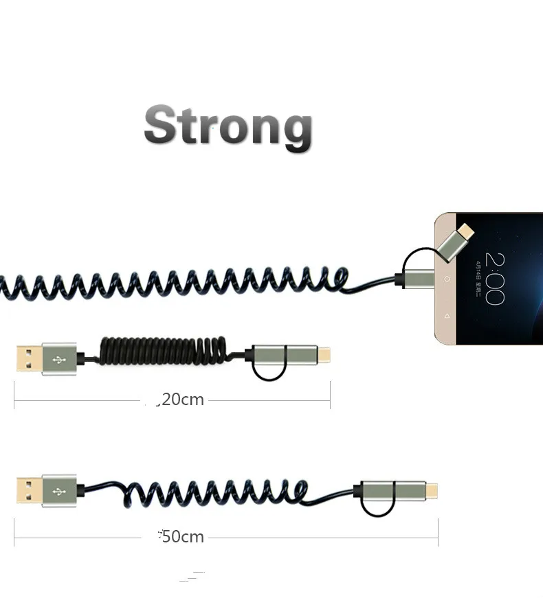 QC 3 0 Micro USB кабель для Xiaomi Redmi Note 5 Type C iPhone Samsung S9 S8 быстрой зарядки C|Кабели мобильных