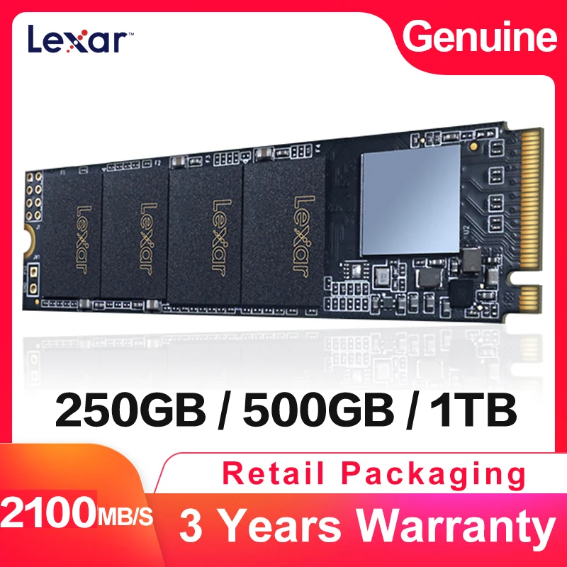 

Lexar LNM610 3D NAND SSD 250GB 500GB 1TB M.2 2280 NVMe PCIe Gen3.0x4 Internal Solid State Drive Hard Disk For Laptop NoteBook PC