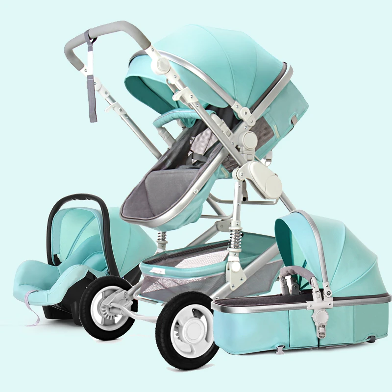 3 in 1 baby stroller luxury set