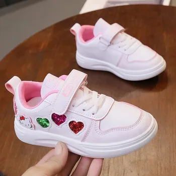 

Kids Shoes Boys Sneakers Leather Waterproof Air Mesh Shoes White Children Sport Running Girls Sneaker Teen Brand School Trainers