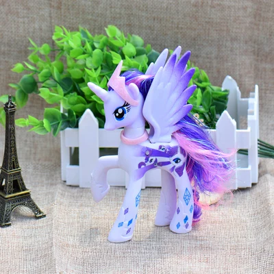 14 см Высокий Единорог принцесса Луна ночной кошмар Рарити кунай лошадь фигурки