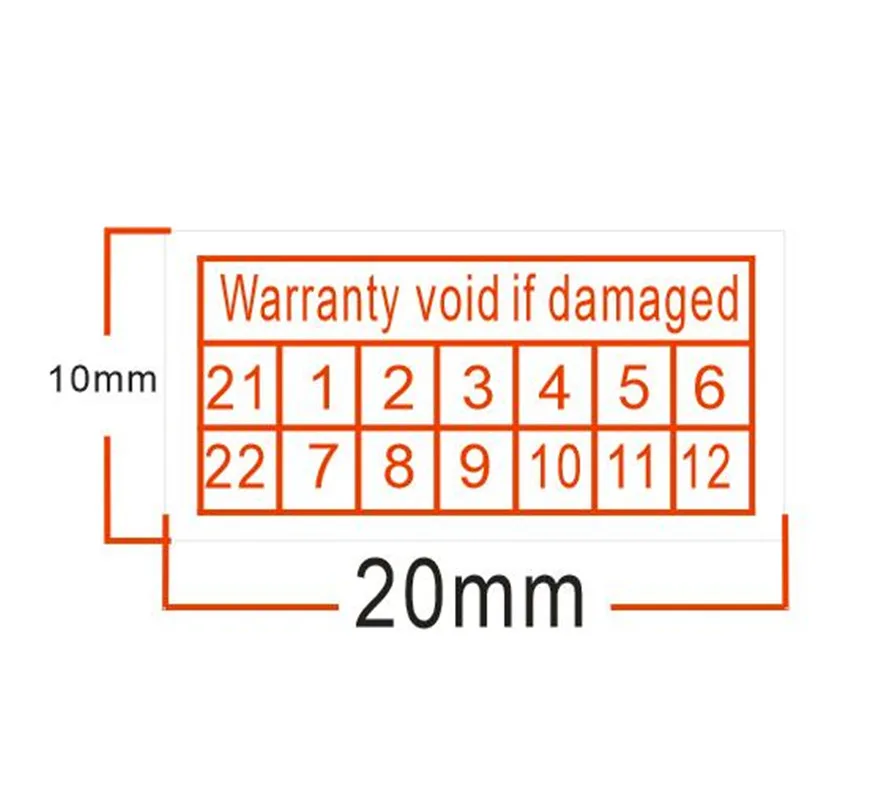 Office Supplies Business & Industrial Warranty VOID If Removed warranty