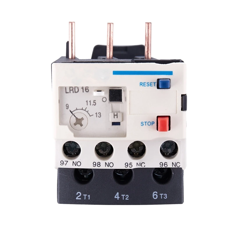 

3 Poles AC 9A - 13A Thermal Overload Electric Relay 1 NO 1 NC