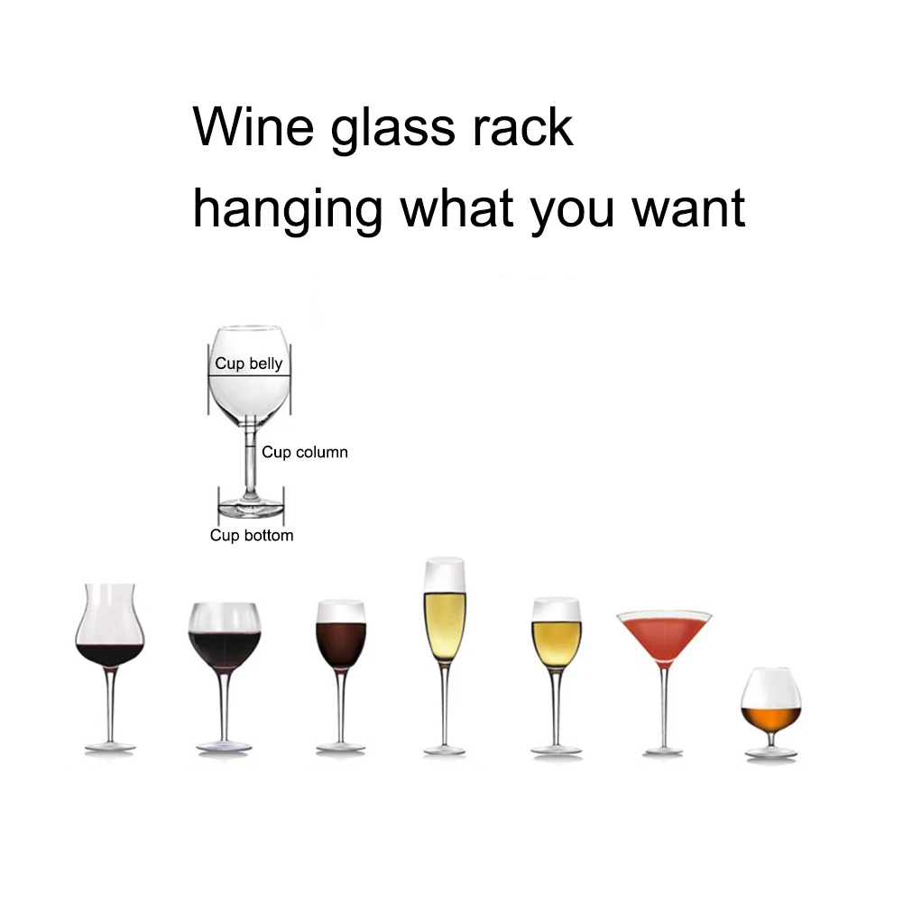 Не требующий гвоздей винный бокал es держатель подвесной стеллаж для кухни бар настенный шампанского стеклянный шкаф для вина держатель для чашки для хранения