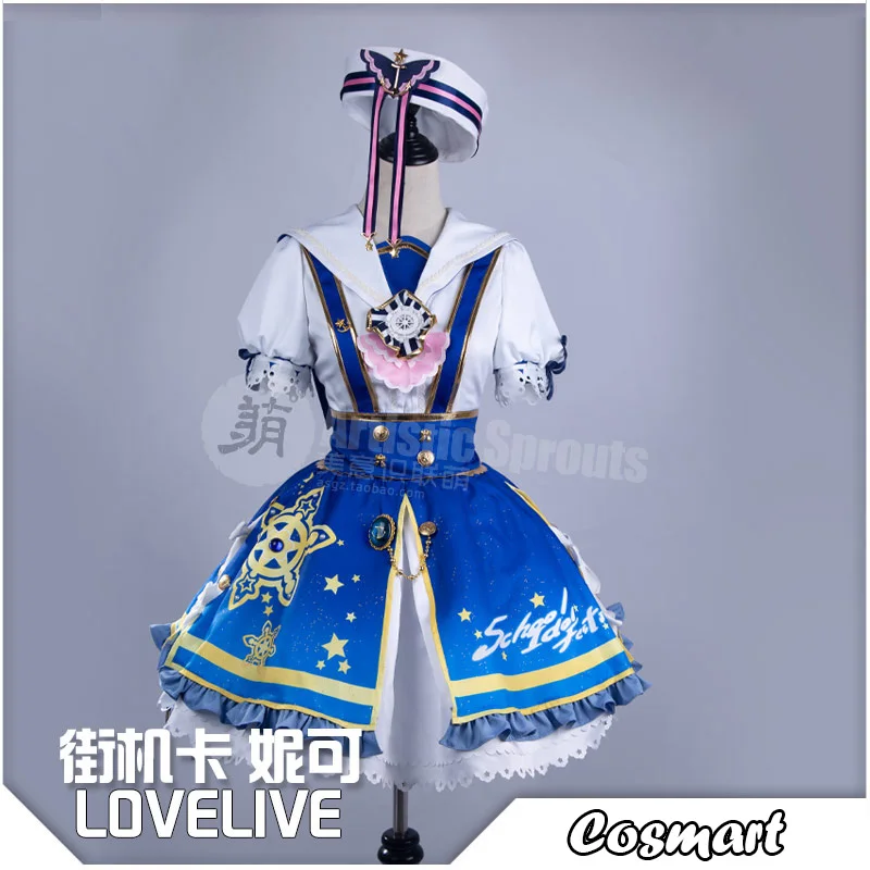 Аниме Lovelive! Аркадная игра Пробуждение Нико Ядзава косплей костюм с шляпой