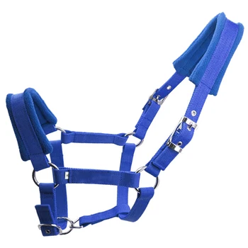 

Horse Halter Fleece Padded Multiple Sizes Practical Protective Adjustable Strap Accessories Riding Equipment Double Layered