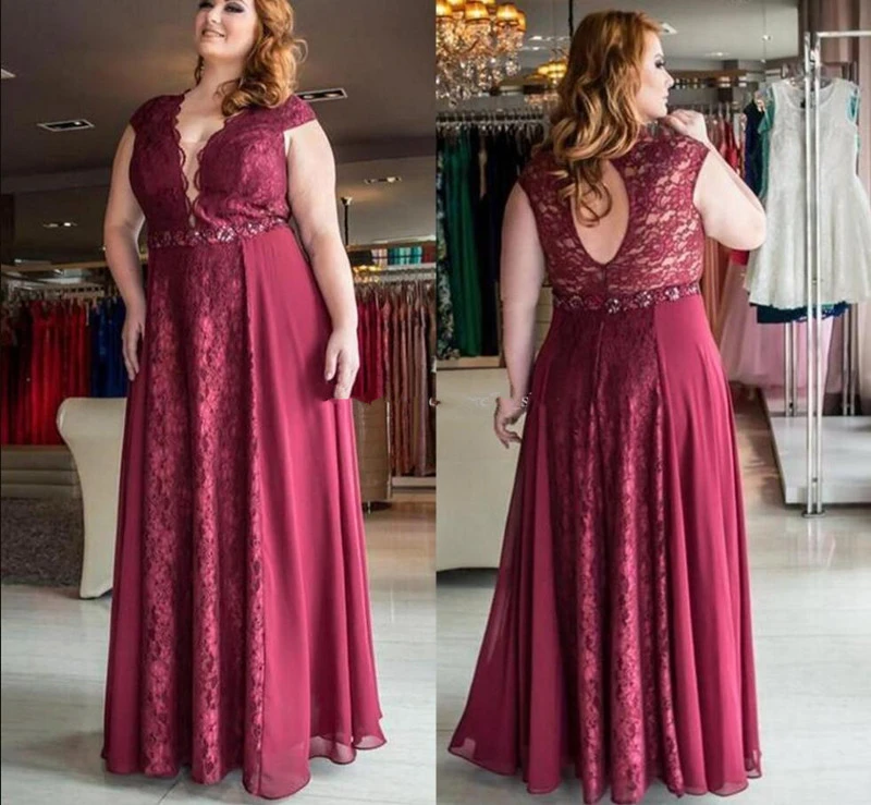 Red plus size dresses for special occasions Clearance