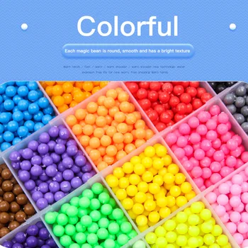 

Hot Sale 24 Colors Refill Beads Toy Crystal 3D Handmade Magic Toys DIY Soluble Water Spray Beads Set Ball Games For Children