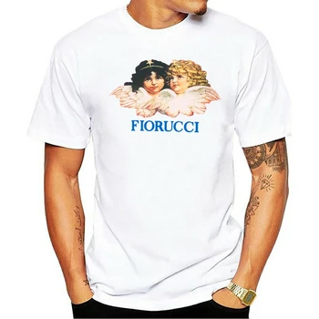 

new Fiorucci Angels T Shirt New cotton T-shirt mens round neck short-sleeved casual T-shirt
