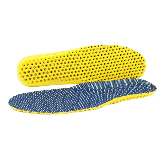 Mesh Breathable Stretch Deodorant Running Cushion Insoles For Feet  Man Women Insoles For Shoes Sole Orthopedic Pad Memory Foam Navy blue