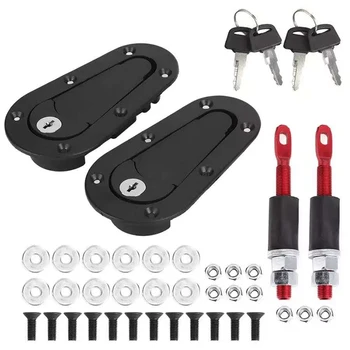 

Racing Hood Pin Engine Bonnet Latch Lock Kit Refitting Car Hood Lock Hood Mount Car Accessories Engine Cover With Lock And Keys