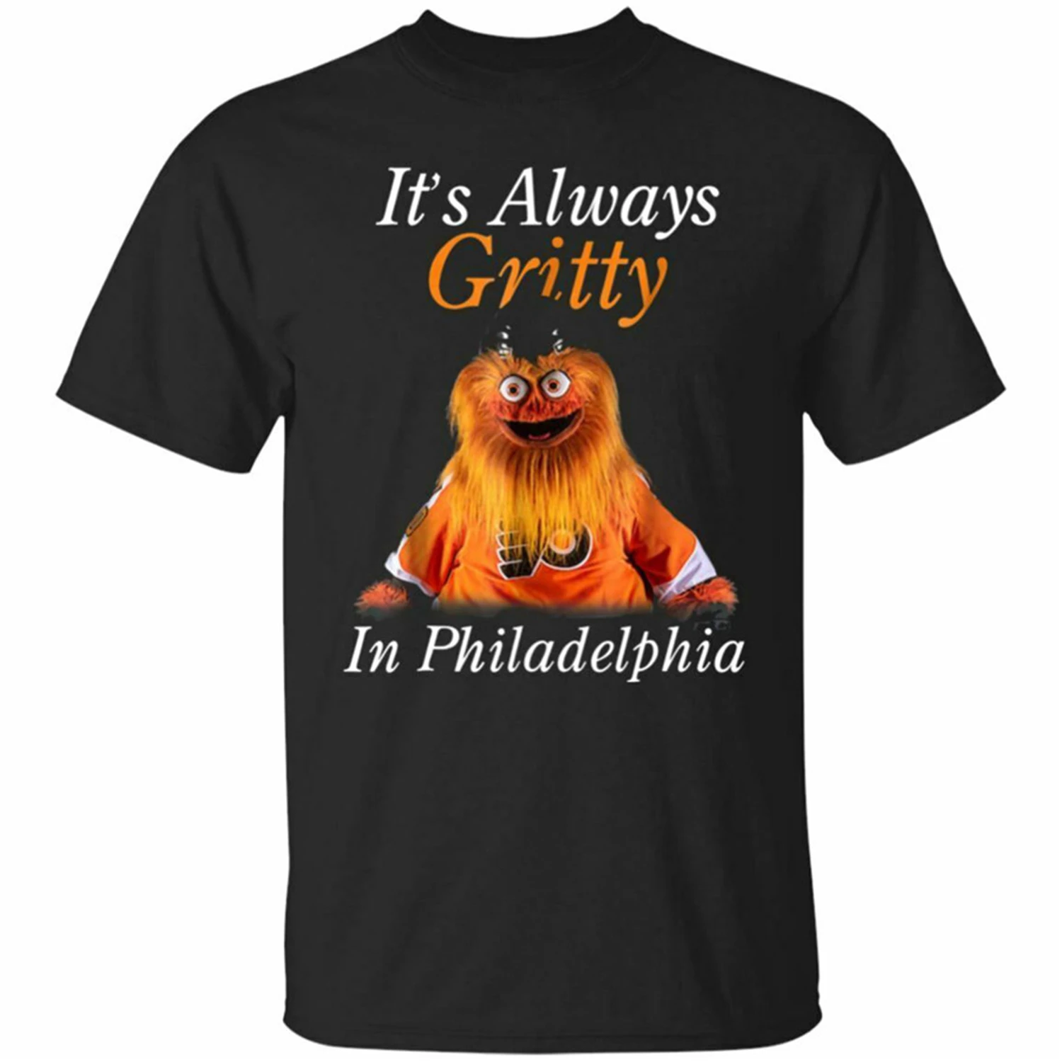 It's Always Gritty In Philadelphia черный талисман хоккея футболка размер S 3XL harajuku мужские топы