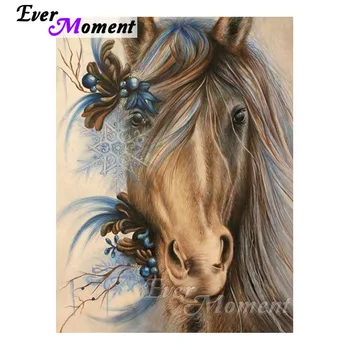 

Ever Moment Diamond Painting Art Kits Horse Full Square Resin Drills Diamond Embroidery Wall Decoration Handicrafts 4Y399