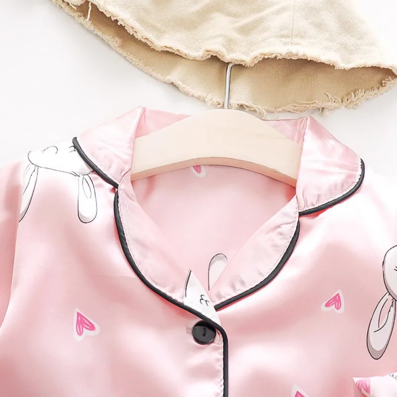 Детские пижамные комплекты для мальчиков и девочек осенне-зимние детские топы с длинными рукавами+ штаны, пижамы, одежда для сна шелковые пижамные комплекты для детей