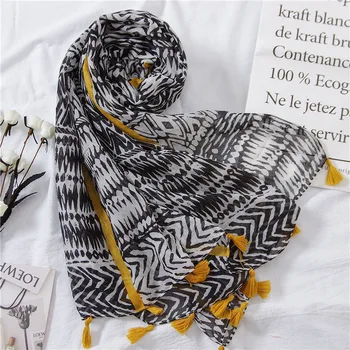 

2020 ethnic style Print Beach towel summer Sunscreen silk Scarves new popular seaside Shawls winter lady Cotton and Linen Scarf