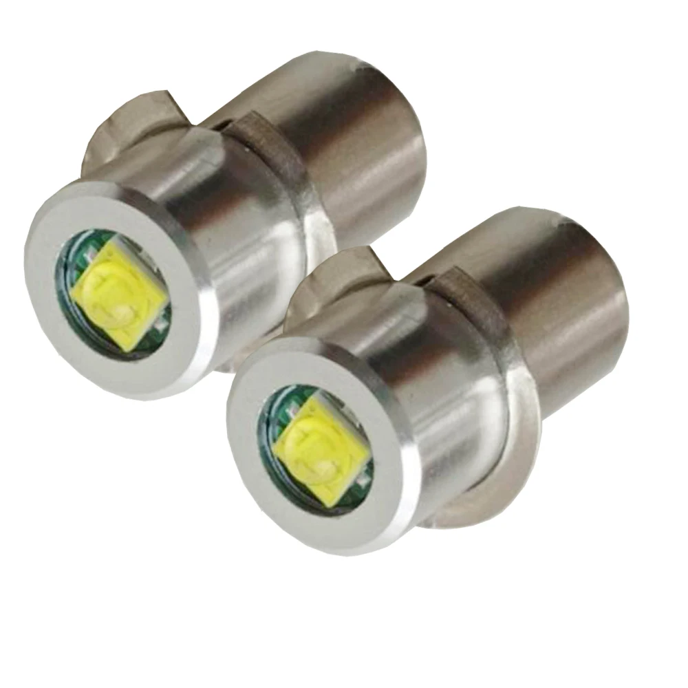 200x P13.5S Base LED Upgrade Bulb for Maglite Replacement Bulbs Conversion Kit for C/D Flashlight Torch 3V-24V DC 3V 4.5V 6V 18V