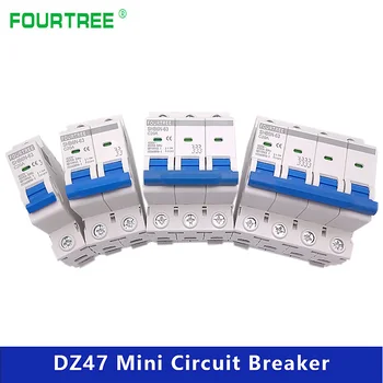 

1/2/3/4 Pole Din Rail Mini Circuit Breaker Household Air Switch Distribution Box Mechanical Equipment Motor Protection
