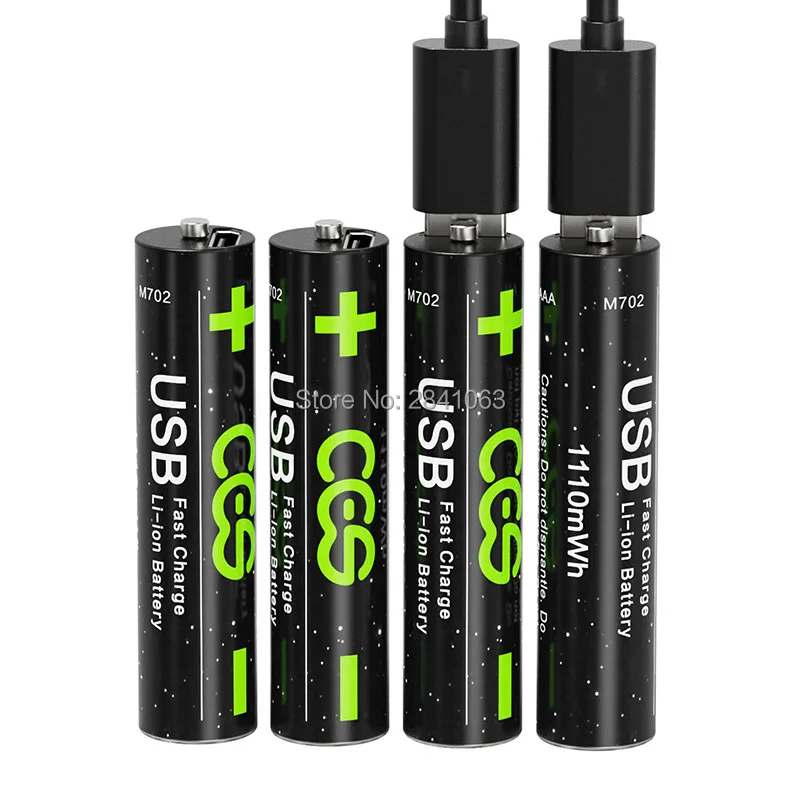CES AAA 1 5 V 1100mwh USB аккумуляторная батарея Lipo литий полимерная ионная высокой