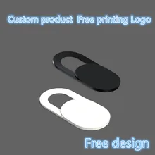 25 500pcs customize products Free print logo Universal WebCam Cover Ultra Thin Shutter Slider Camera Lens Cover for Your logo