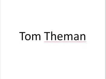 

Tom Theman Link