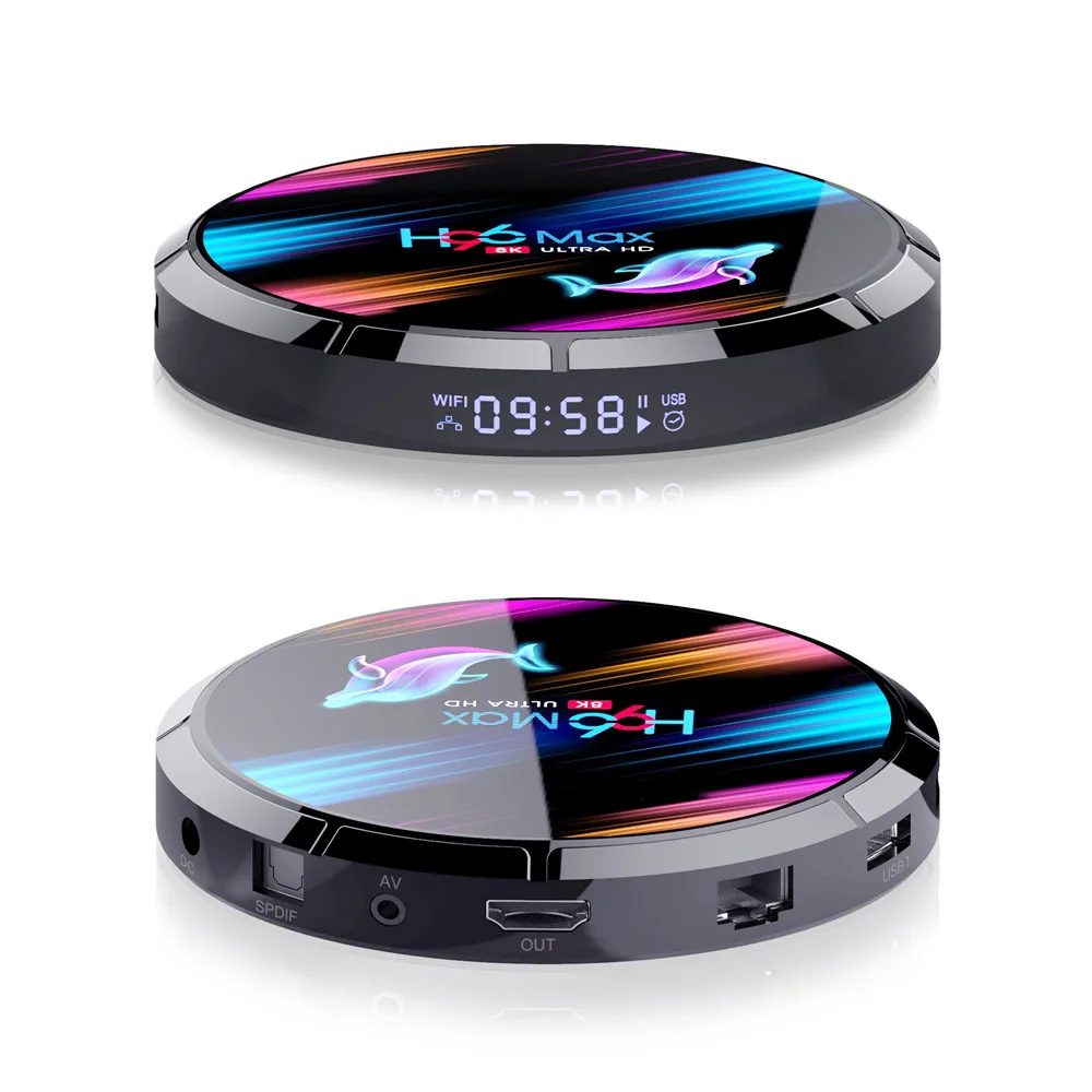 H96 MAX X3 Amlogic S905X3 Smart Android 9,0 ТВ-приставка 4 Гб ОЗУ 32 Гб 64 Гб 128 Гб ПЗУ 1000M 2,4G 5G wifi Bluetooth 8K 4K HD телеприставка