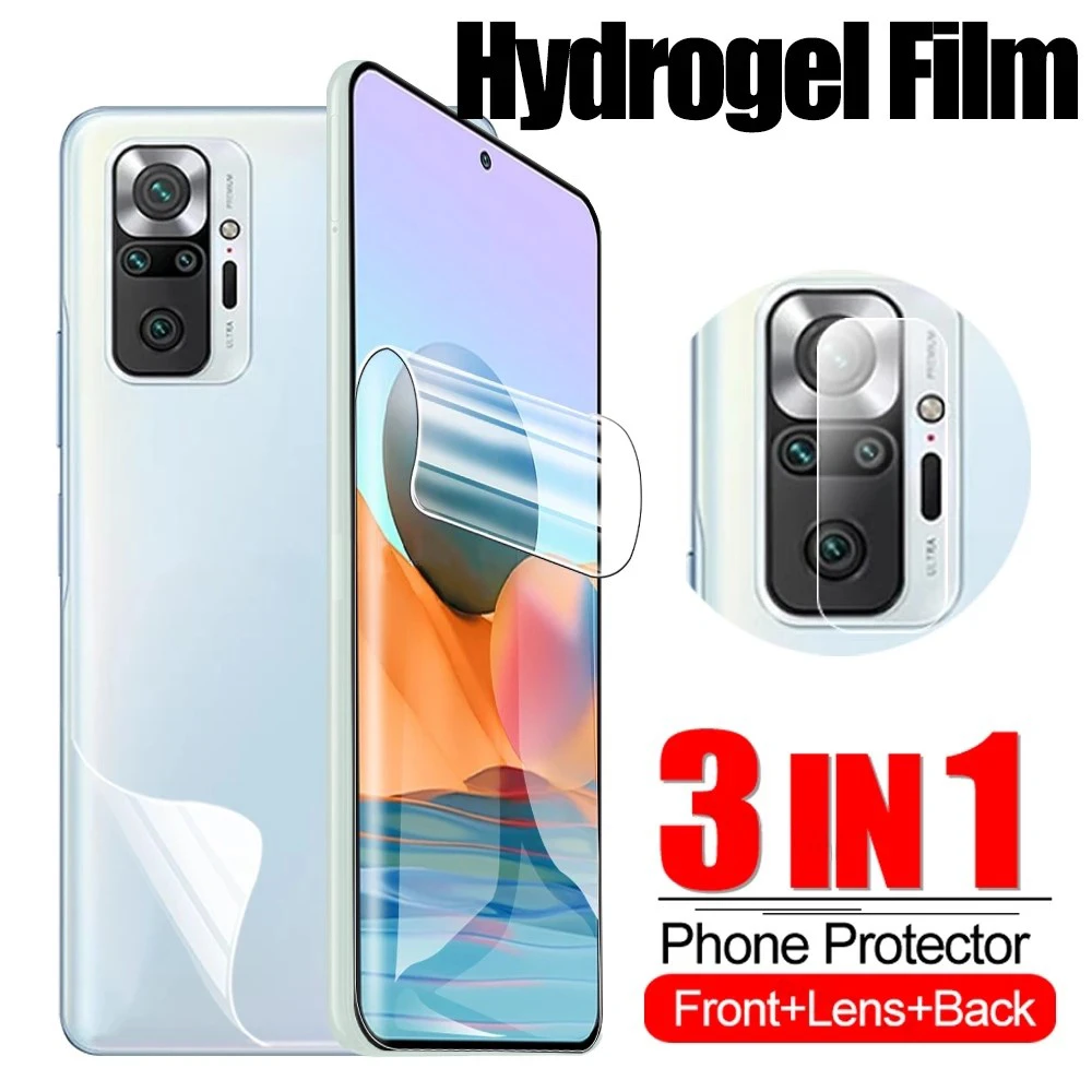 t mobile screen protector Dành Cho Xiaomi Redmi Note 10 10Pro 10 S Max 11 Tấm Bảo Vệ Màn Hình Hydrogel Bộ Phim Dành Cho Xiaomi Redmi Note 10 max Pro 10 S Ống Kính Bộ Phim mobile screen protector