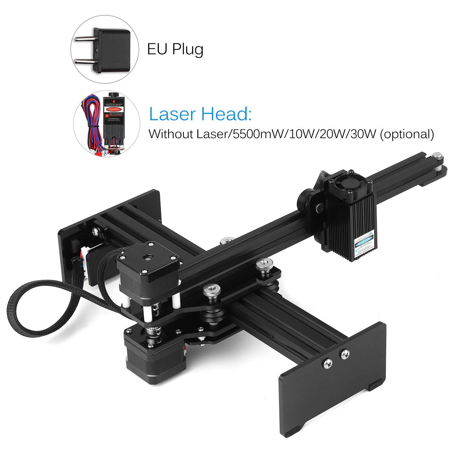 Laser Graviermaschine Engraving Gravurmaschine mit 5500MW Laserkopf Ziel DIY 