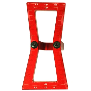 

BHTS-Dovetail Marker,Hand Cut Wood Joints Gauge Dovetail Guide Tool, Dovetail Template Size 1:5-1:6 and 1:7-1:8 for Woodworking