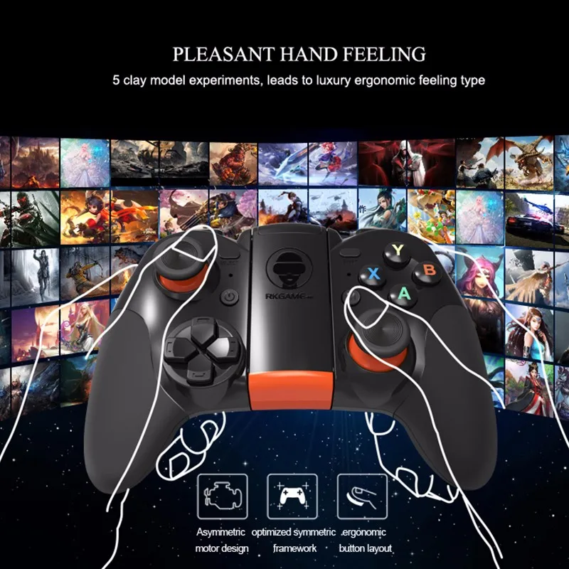 RKGAME 4th VR игровой контроллер геймпад для iOS, Android мобильный телефон/ПК планшет джойстик Bluetooth беспроводной пульт дистанционного управления геймпад