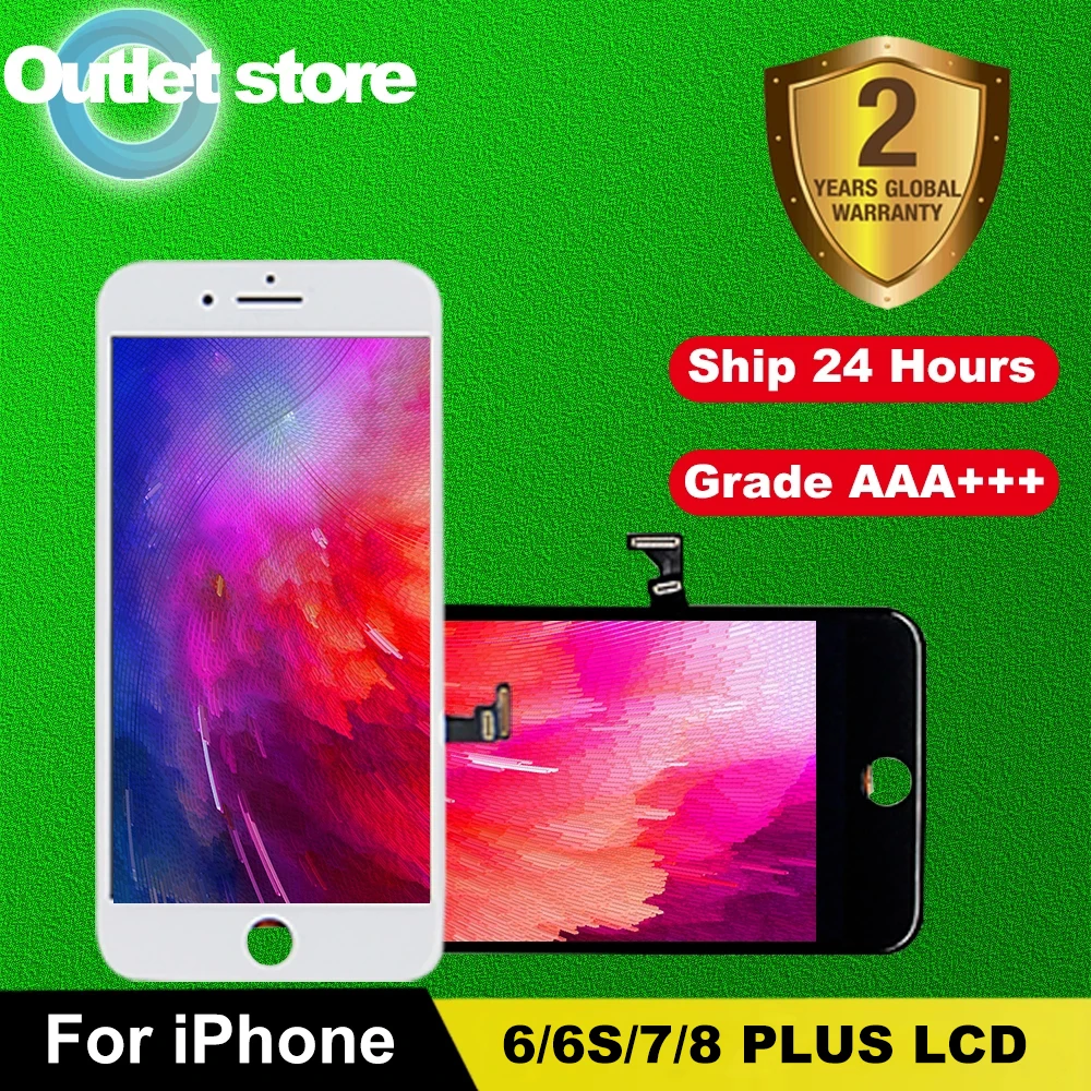 ЖК-экран с дигитайзером в сборе для iPhone 6S 7 Plus идеальный сенсорный 3D-экран 6 8
