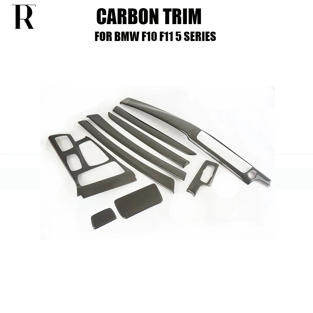 Carbon Fiber Dashboard Air Vent Frame Cover Trim für BMW 5 Series F10 F11 5ZJ 