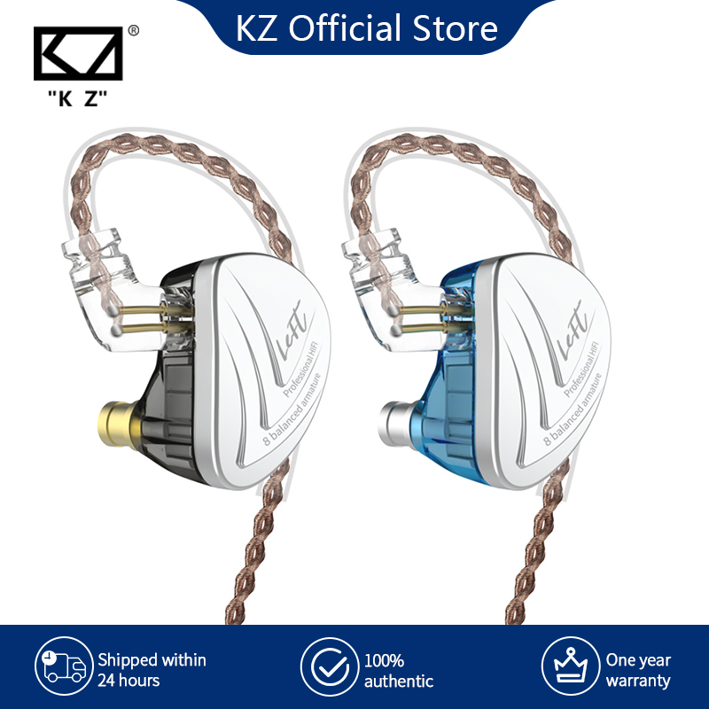 KZ AS16 Headset 16BA Balanced Armature Units HIFI Bass In Ear Monitor Earphones Noise Cancelling Earbuds Headphones For Phone
