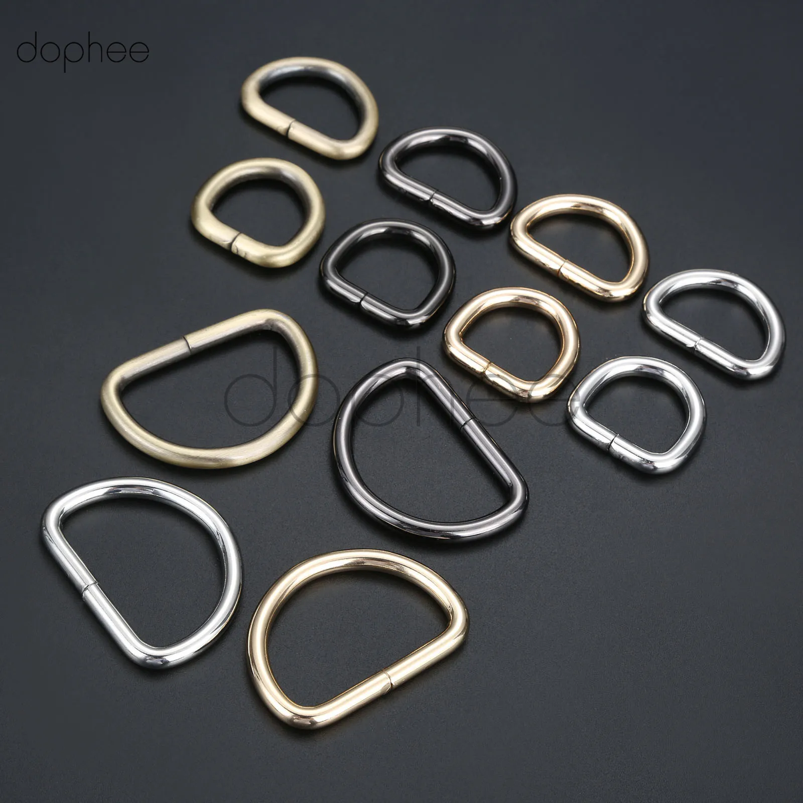 Dophee 10 шт. d образных колец 20 мм 25 38 лямки сумки аксессуары для одежды продажа в