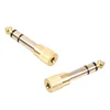 R Connector 1pc Microphone plug audio connector 6.35mm male plug to jack 3.5mm 3 pole female socket speaker adapter gold plated ► Photo 2/6