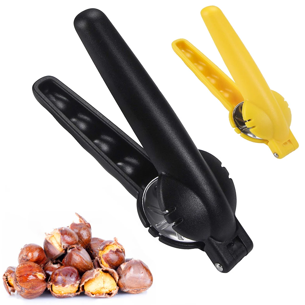 

2 in 1 Stainless Steel Quick Chestnut Clip Walnut Pliers Metal NutCracker Sheller Nut Opener Kitchen Tools Cutter Gadgets Newst