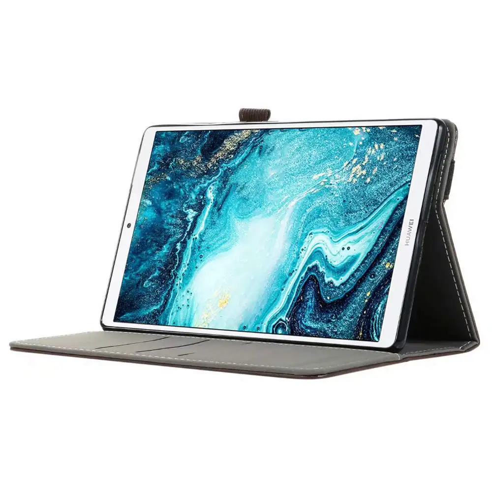IBuyiWin Премиум Смарт ПУ; кожа; силикон чехол для huawei MediaPad M6 8,4 дюймов планшет Funda Capa TUP Чехол+ пленка для экрана+ ручка