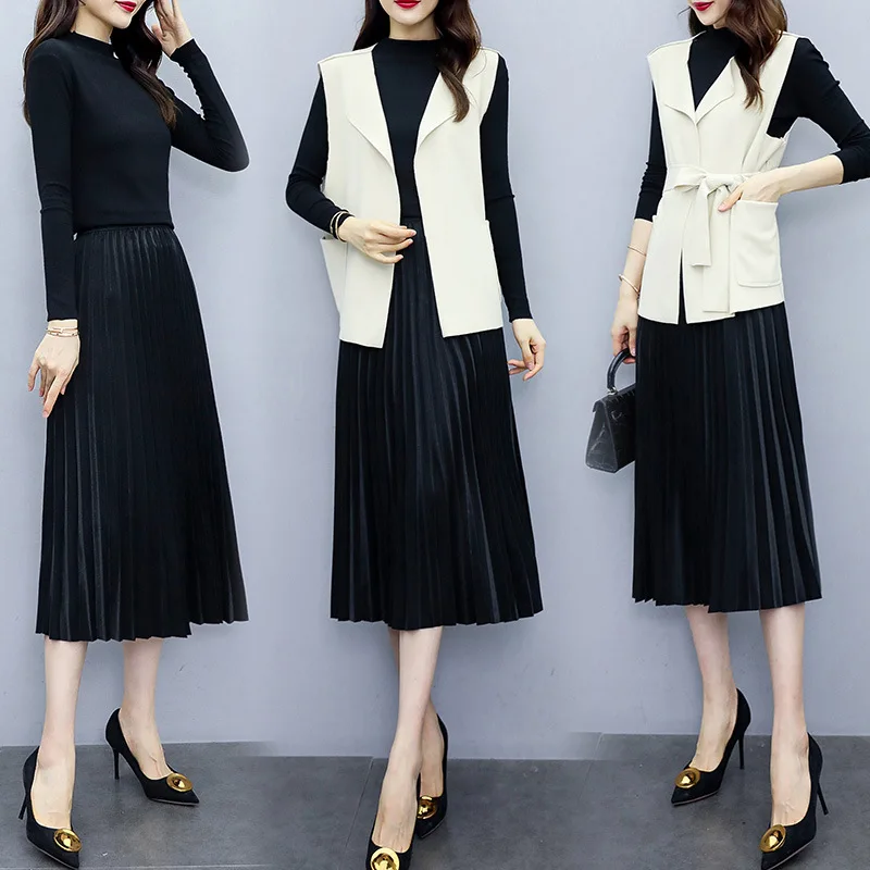 

Set/Suit Skirt Fashion Comfortable Elegant 2019 Autumn Long Sleeve Cool Elegant